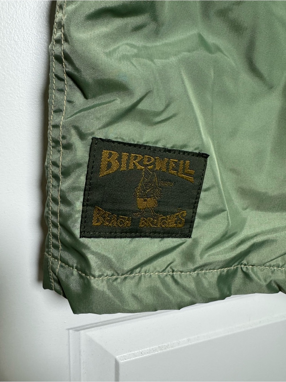 Birdwell Beach Britches M9015 Field Jacket Green Nylon Linen Lined Made USA S - Picture 7 of 9